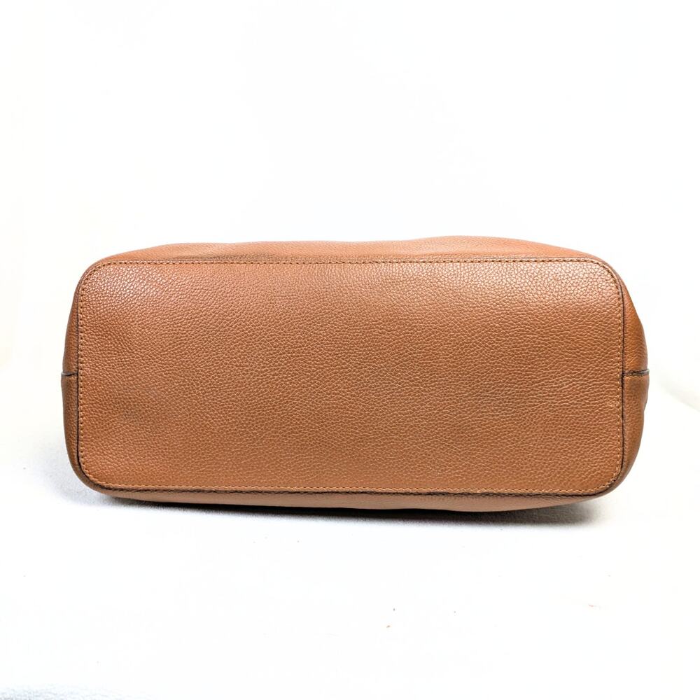 Michael Kors Tan Leather Tote with Gold Hardware - Picture 3 of 8